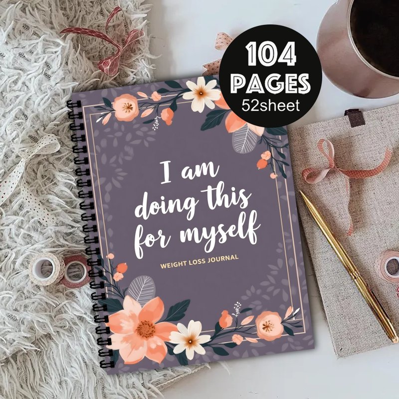 Fitness Journal Planner - A5 Gewichtsverlies Dagboek, Dagelijkse Activiteiten Tracker,