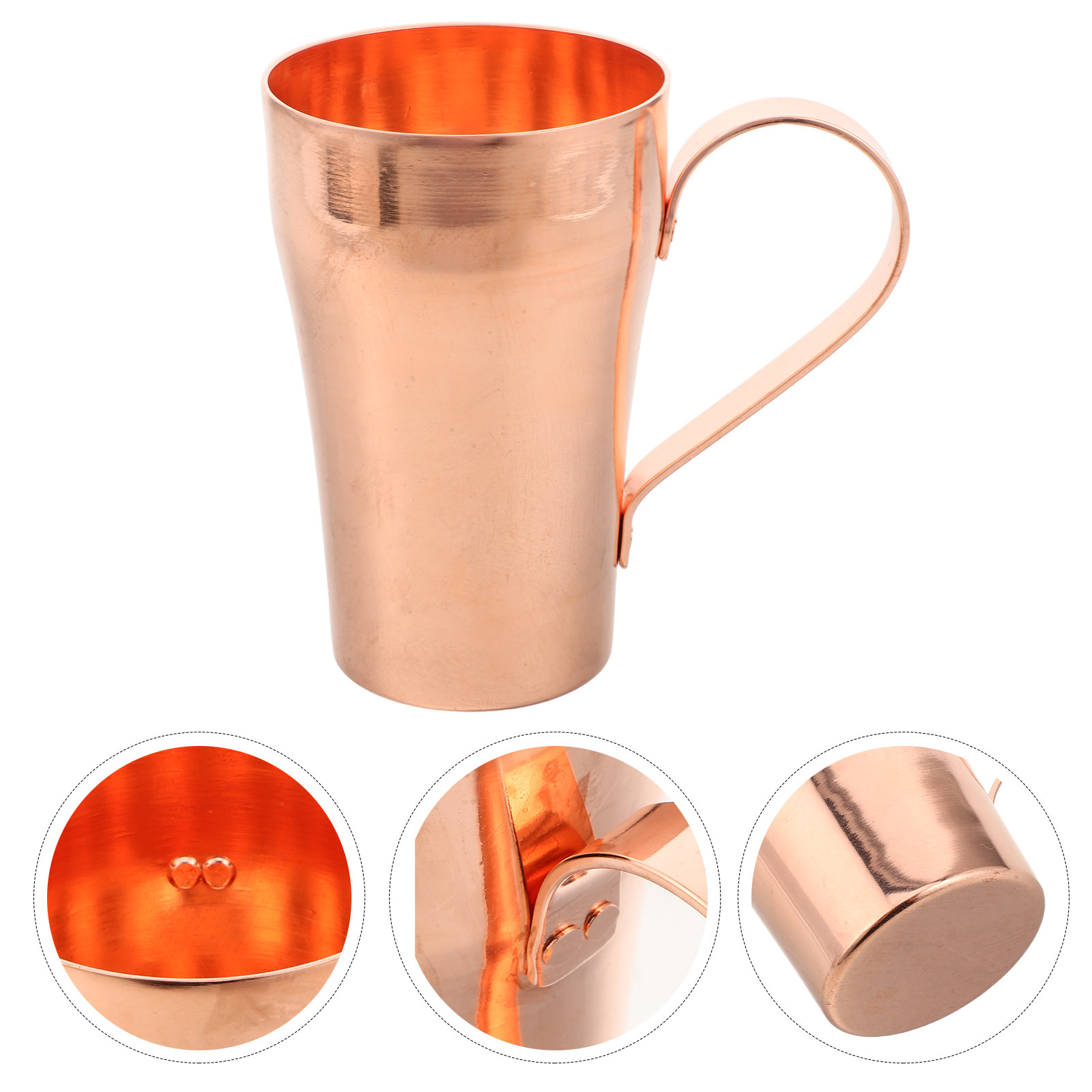 Health Wellness Gifts For Men - Handgesmeed drinkbeker van puur koper, 400ml,