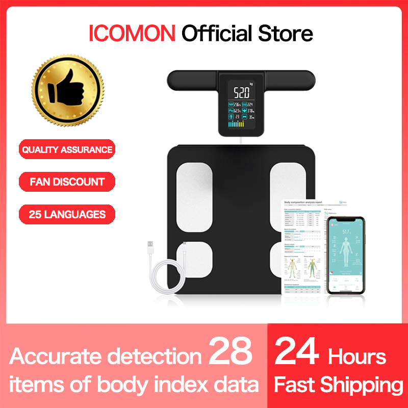 Digital Body Weight Scale - Smart 8 Elektrode lichaamsgewicht schaal Nieuwe
