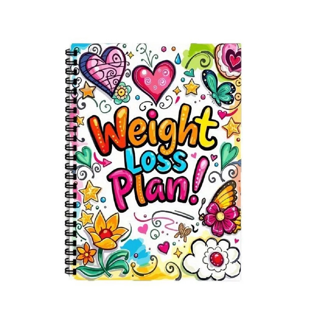 Fitness Journal Planner - Gewichtsverlies Plan Dagboek Spiral Fitness Dieet