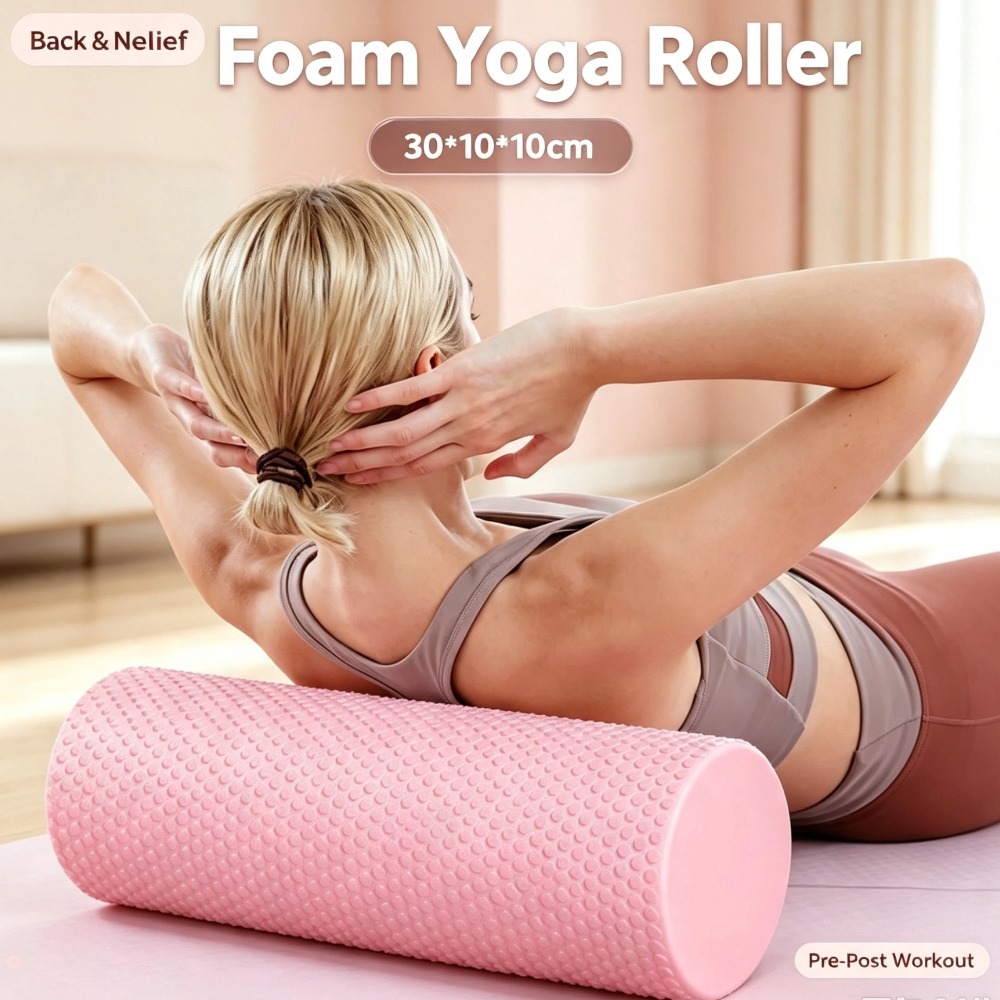 Vibrating Foam Roller - EVA Foam Yoga Roller 30cm Draagbare