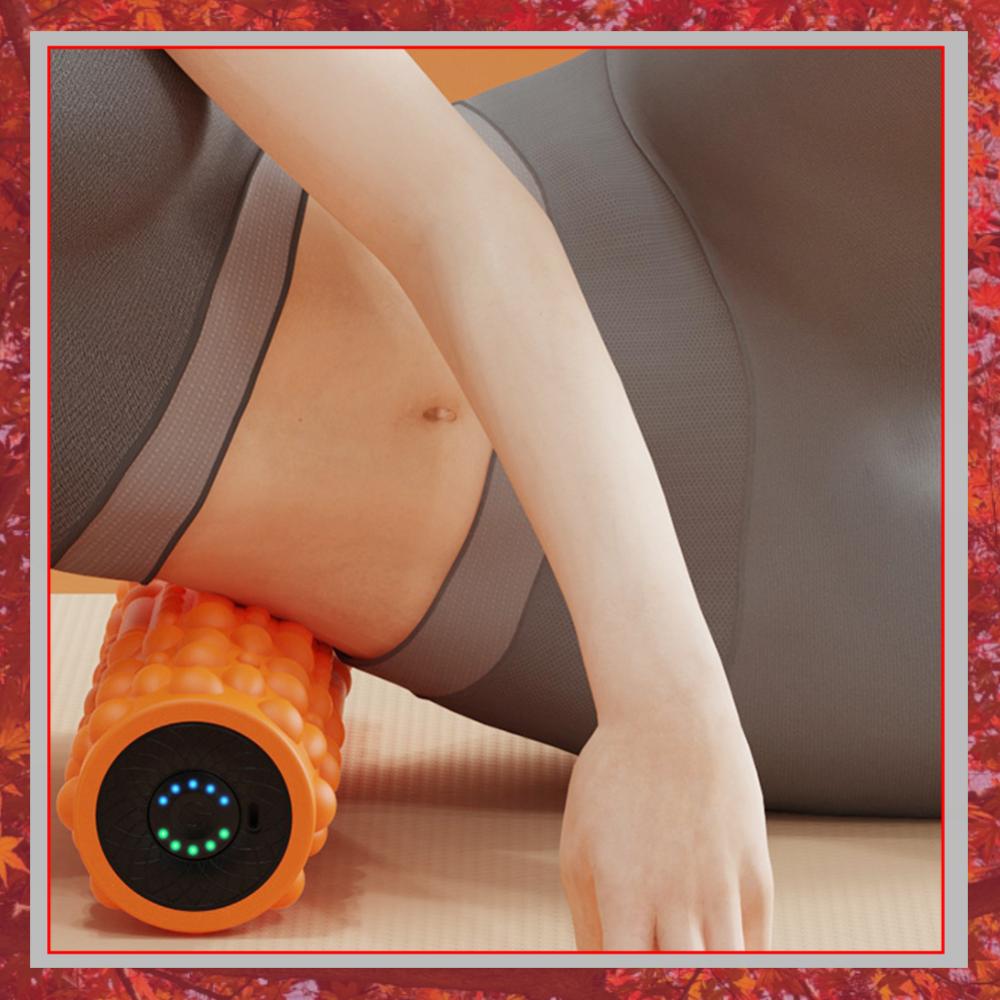 Vibrating Foam Roller - Elektrische vibrerende schuimroller Yogakolom Oplaadbare massagekolom