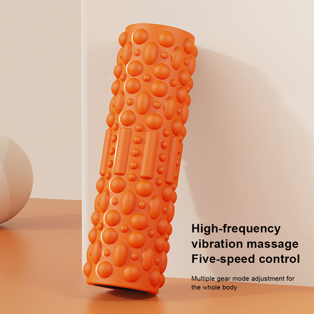 Vibrating Foam Roller - Elektrische vibrerende schuimroller-massagekolom Oplaadbare spierroller 5