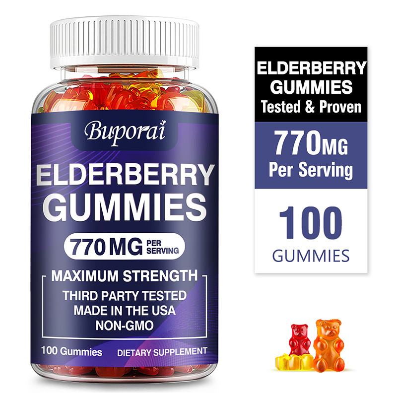 Health And Wellness Promotion - Vlierbessengummies - Gladde huid, verbetert de