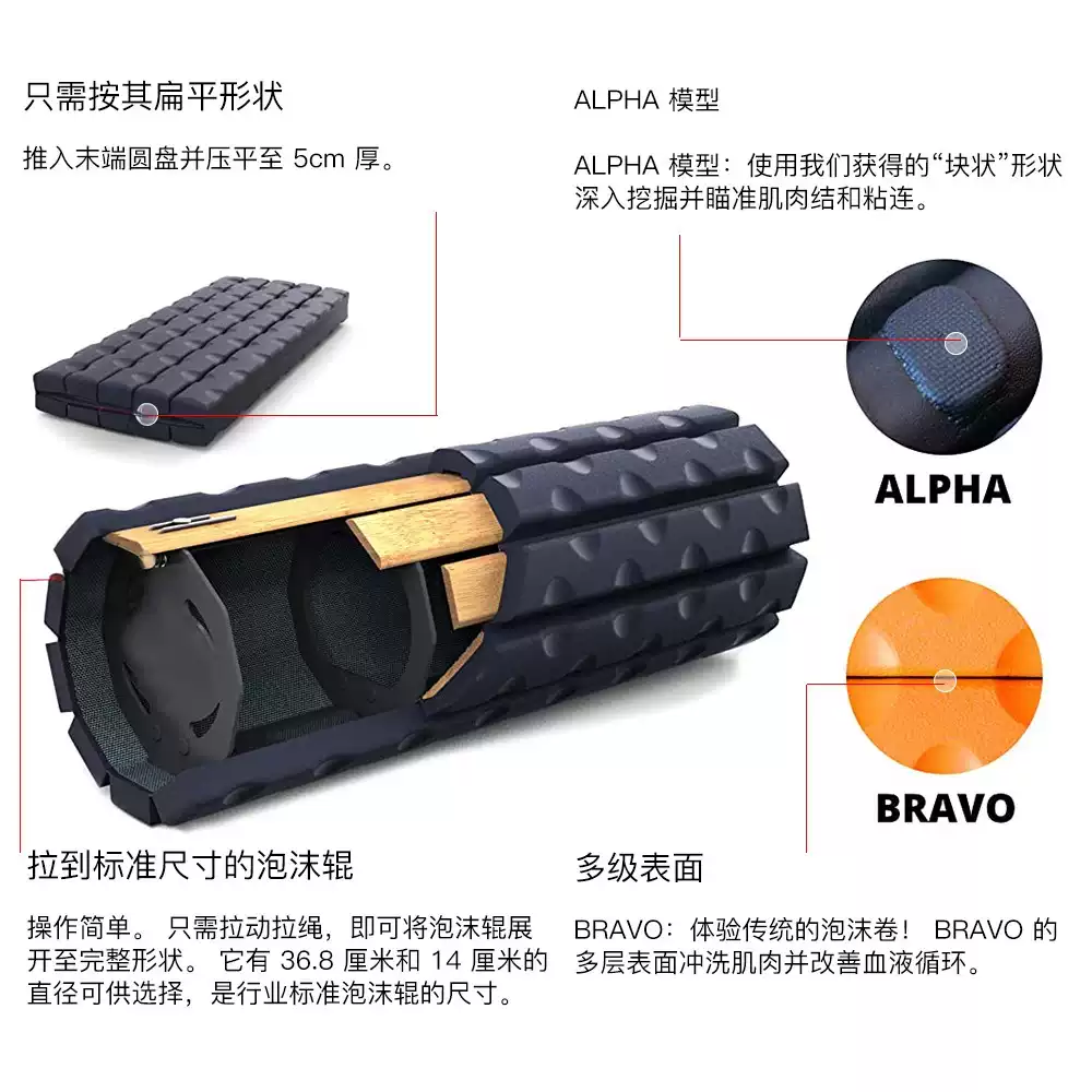 Opvouwbare draagbare reis-mini - Vibrating Foam Roller recensie en prijs