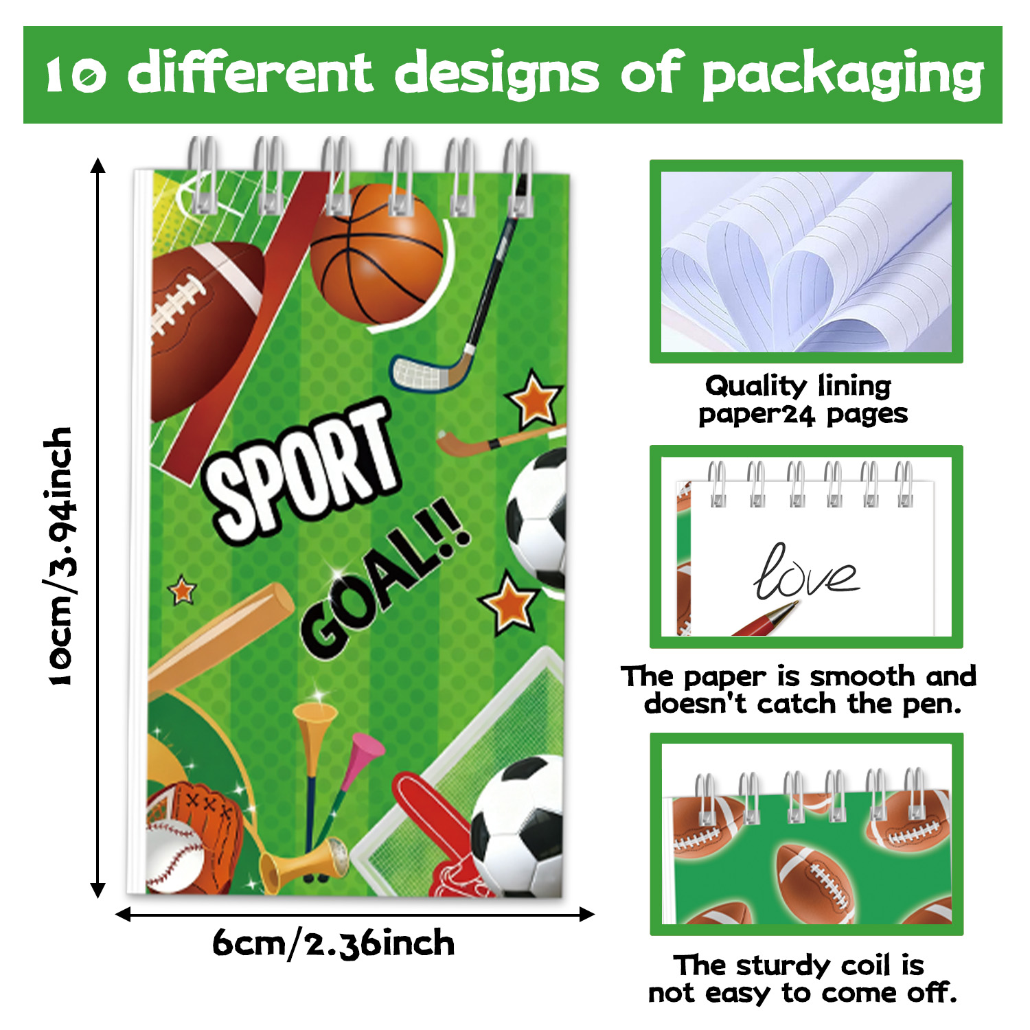 Multi Sports Ball Mini Spiral  - Fitness Journal Planner recensie en prijs