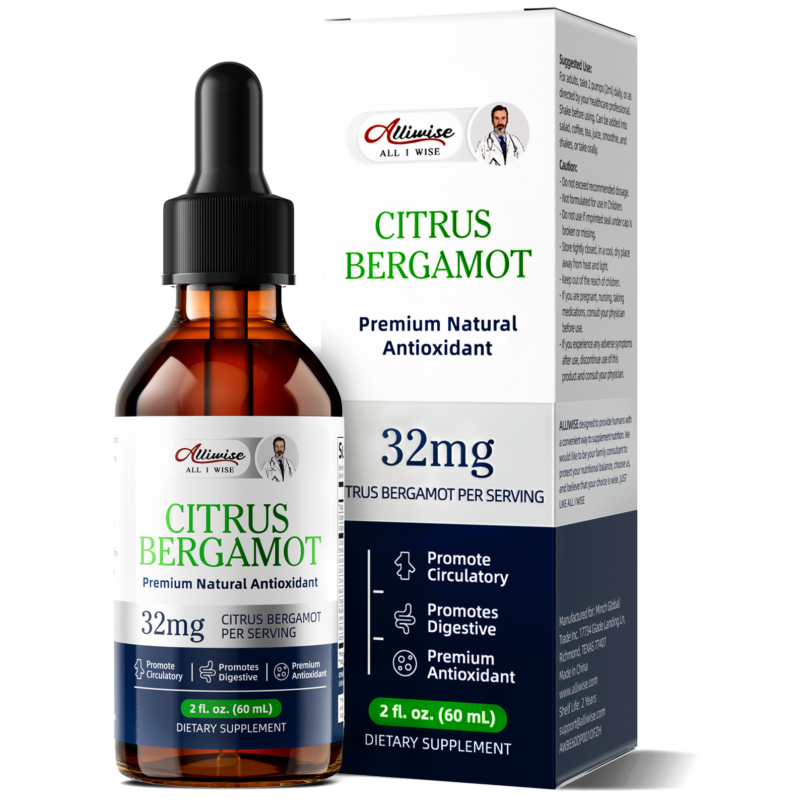 Alliwise Bergamot Extract Drup - Health And Wellness Promotion recensie en prijs